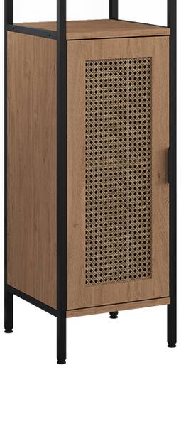 Meuble salle de bain Linara 60735 Noir - Marron - Bois manufacturé - 30 x 110 x 30 cm