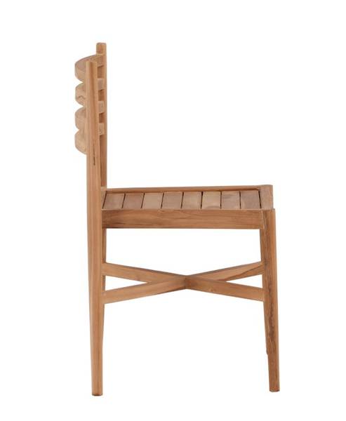 Tuinstoel Kenia deels massief hout - 50 x 80 x 52 cm