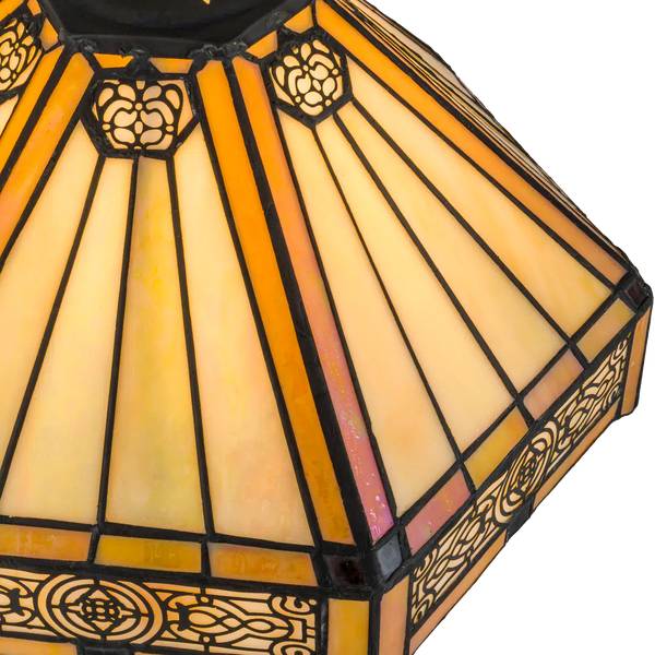 Tiffany Tischlampe 7023 Weiß - Glas - 31 x 45 x 31 cm