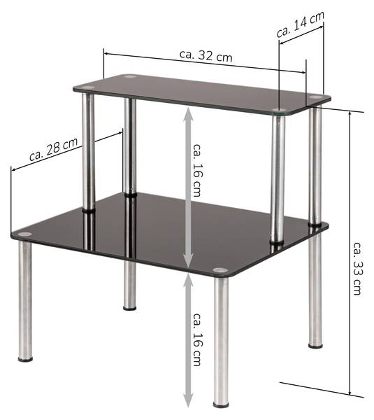 Gewürzregal 64633 Schwarz