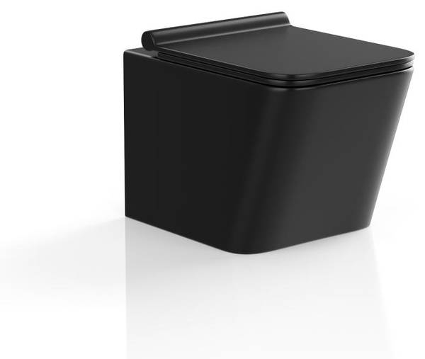 Hänge WC CLEMONA Schwarz - Keramik - 51 x 34 x 35 cm