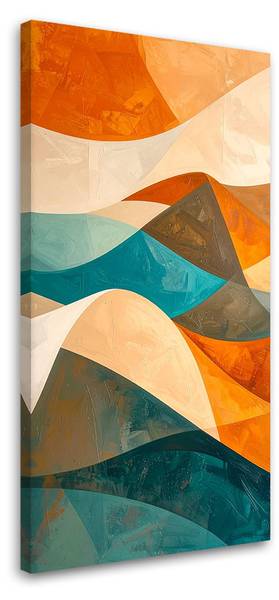 Wandbild Abstrakte Geometrie 40 x 80 cm