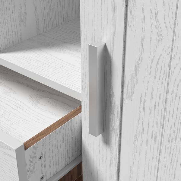 Sideboard-BB3042 Weiß - Holzwerkstoff - 140 x 80 x 40 cm