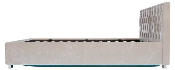 Polsterbett Nizza mit Matratze Beige - Breite: 140 cm