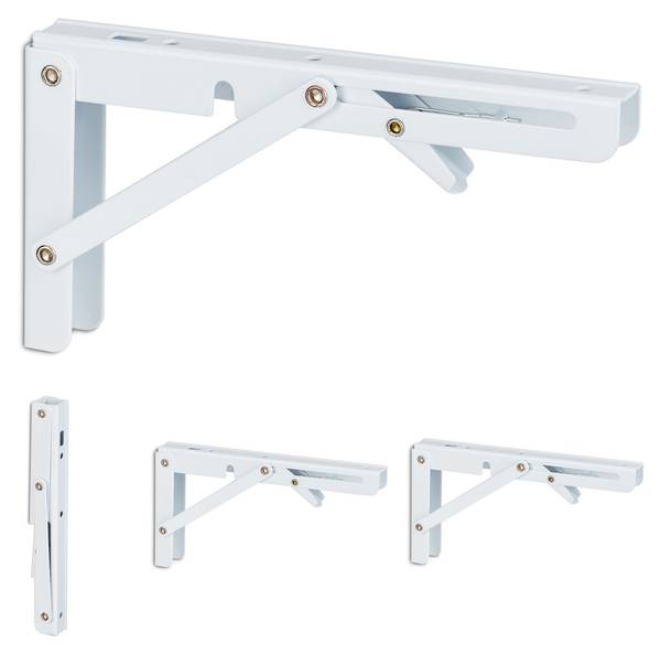 Klappbare Regalträger 4er Set Weiß