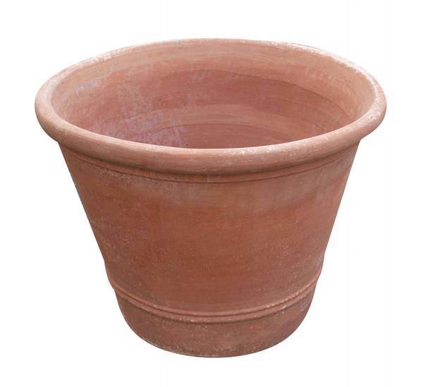 Blumenvase WACHSTUM Braun - Terracotta - 90 x 66 x 90 cm