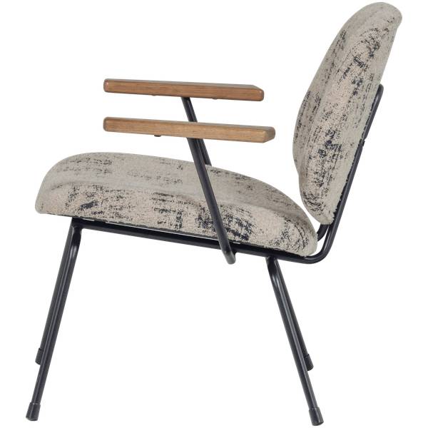 Sessel Aure Beige - Cord - Baumwollstoff - Fleece - Jeans - 69 x 69 x 64 cm