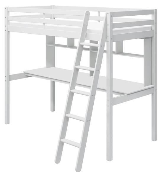 Lit mezzanine Actim Blanc - Pin - 152 x 177 x 208 cm
