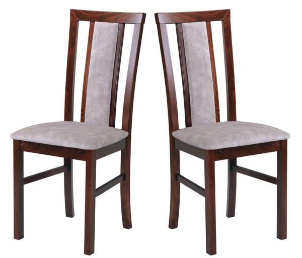 Stuhl MILANO 7 (2er Set) Nussbaum Dunkel Dekor - 2er Set