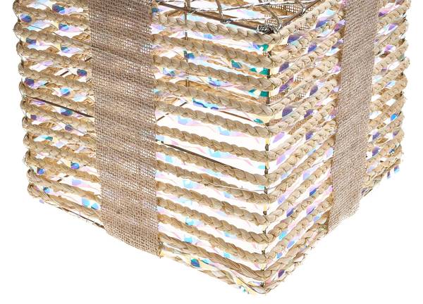 Dekoobjekt MOSSO 3-tlg Beige - Kunststoff - 15 x 20 x 15 cm