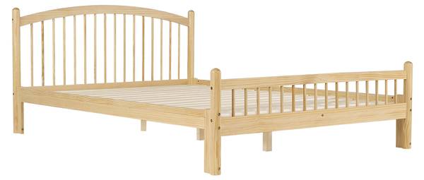 Holzbett MU4090 Ⅰ Braun - Kiefer - 147 x 84 x 208 cm