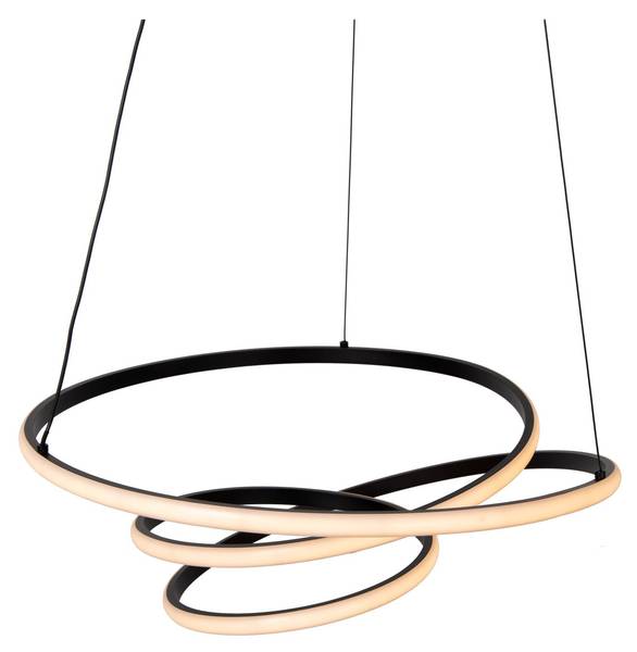 Suspension ESPIRAL Noir - Aluminium - 51 x 120 x 53 cm