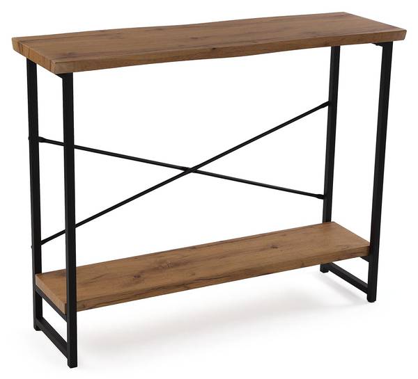 Konsole Arama Schwarz - Holzwerkstoff - Holz teilmassiv - 30 x 80 x 100 cm