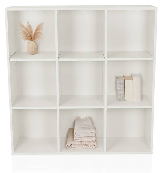 Regal BJORKE Weiß - Holzwerkstoff - 98 x 100 x 30 cm