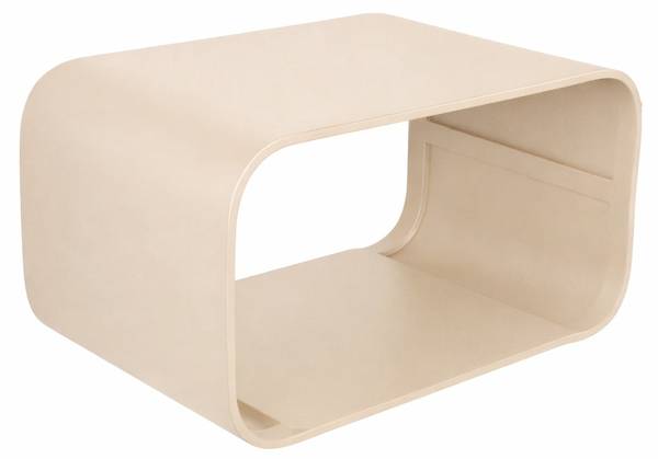 Nachttisch Bram Beige - Metall - 40 x 21 x 25 cm