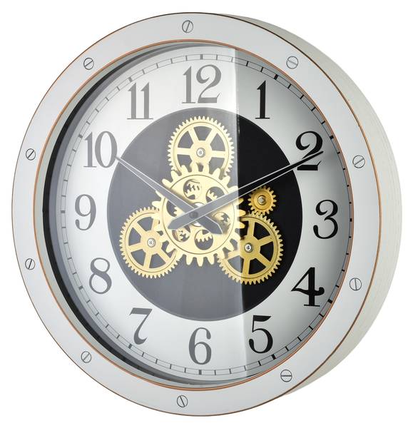 Wanduhr RAMSEY Gold - Kunststoff - 40 x 40 x 40 cm