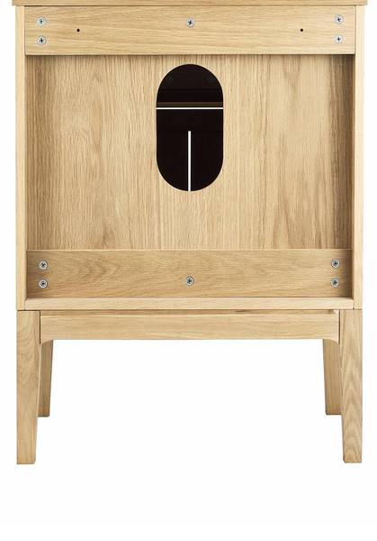 Badmöbel-Set ALASKA 4-teilig Braun - Holzwerkstoff - 60 x 78 x 50 cm
