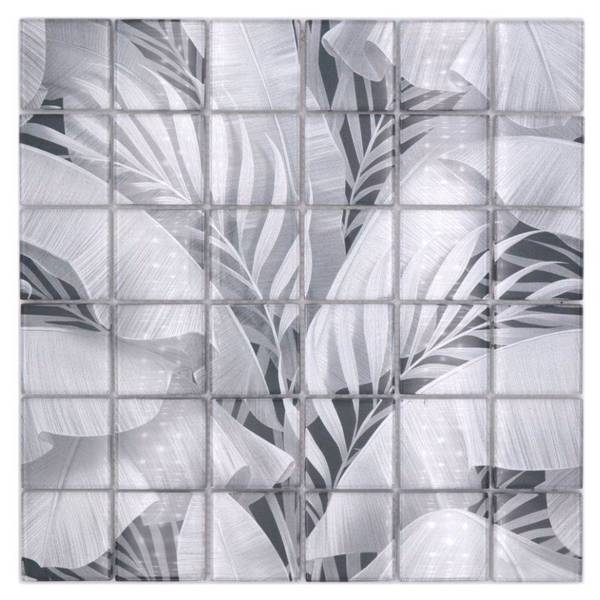 Mosaikfliesen 88-Pic03 Grau - Glas - 30 x 30 x 30 cm