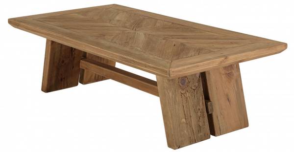 Couchtisch ANDRIAN Braun - Holz teilmassiv - 70 x 40 x 130 cm