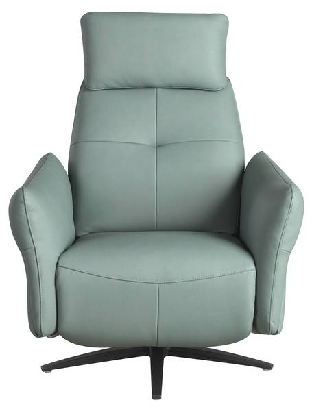 Sessel 5174 Türkis - Flachgewebe - Kunstleder - Edelstahl - 81 x 110 x 90 cm