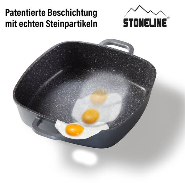 Eckpfanne Jonava Aluminium - Anthrazit - 32 x 32 cm