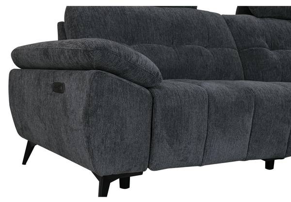 Ecksofa Colorado m. Relaxfunktion Rechts Grau