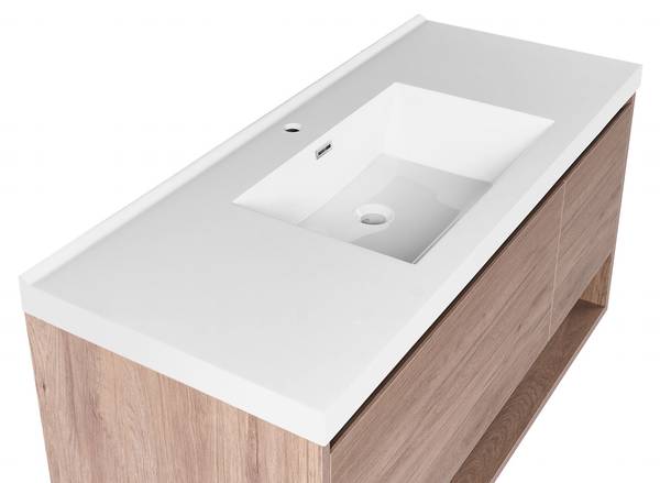Badezimmerschrank UMAYO 2-tlg Braun - Weiß - Holzwerkstoff - 50 x 55 x 50 cm