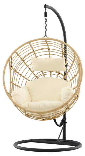 Hängesessel VIGA Beige - Metall - 105 x 186 x 160 cm