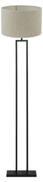 Stehleuchte Shiva/Breska Schwarz - Weiß - Stahl - 40 x 170 x 40 cm