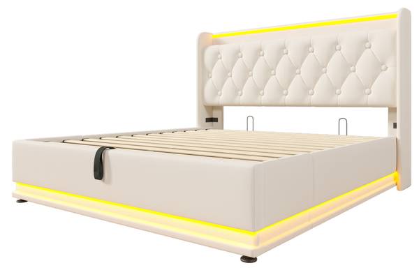 Polsterbett LadeZoom Ⅱ Weiß