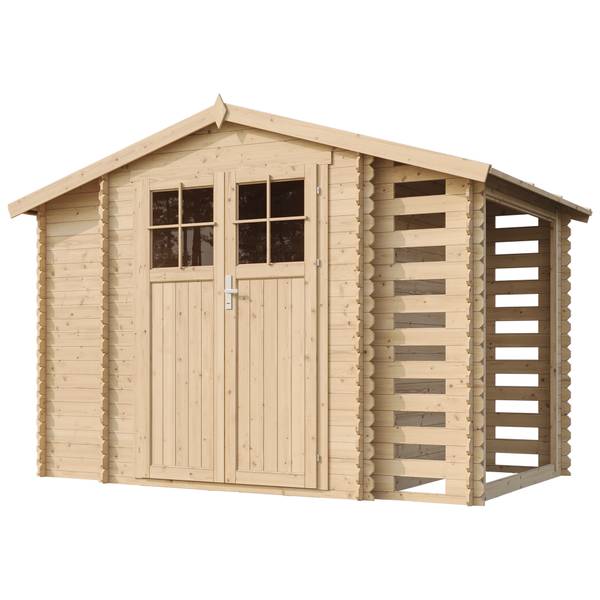 Gartenhaus M389F Beige - Fichte - 312 x 218 x 200 cm