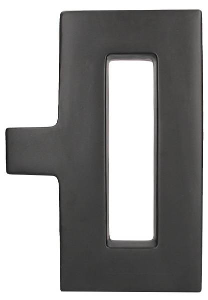 Vase Qusar Schwarz - Keramik - 13 x 33 x 48 cm