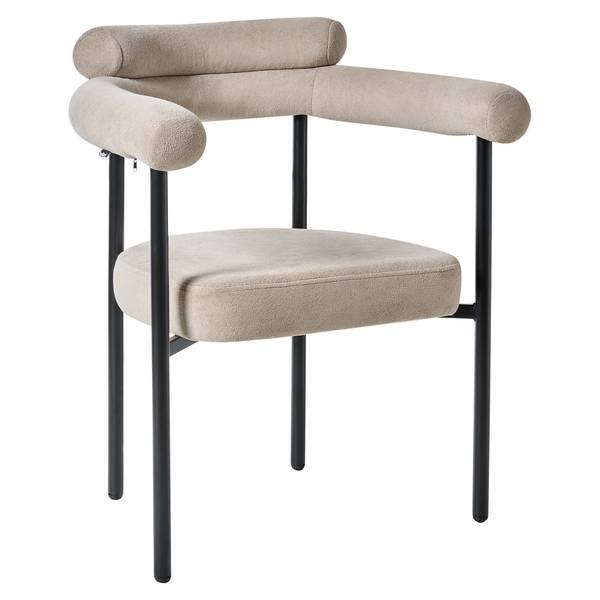 Stuhl LYNEY 2-tlg Beige - Schwarz