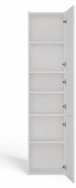 Badezimmerschrank A5 Weiß - Holzwerkstoff - 40 x 170 x 30 cm