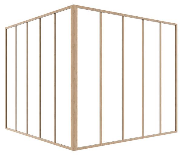 Glaswand BAYVIEW 150 x 150 cm