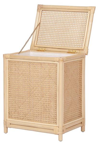 Wäschekorb CALYMA Beige - Rattan - 45 x 56 x 33 cm