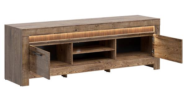 TV-Lowboard Torin Braun - Holzwerkstoff - 180 x 60 x 45 cm