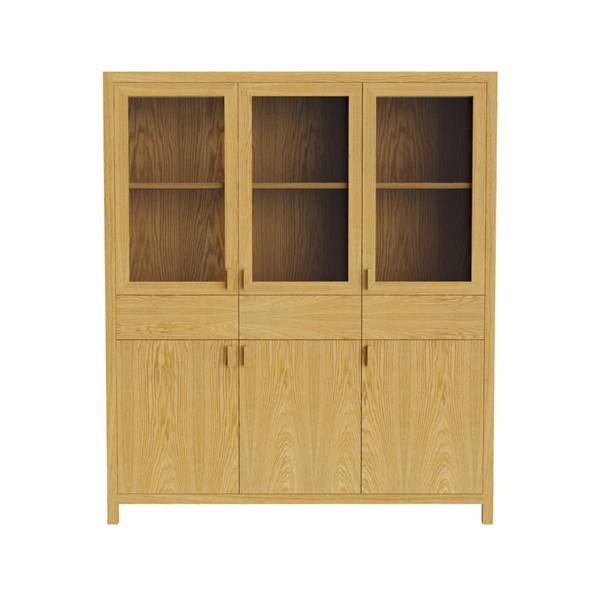 Anrichte aus Eiche für Wohnzimmer DAVOS Braun - Eiche - 155 x 170 x 40 cm