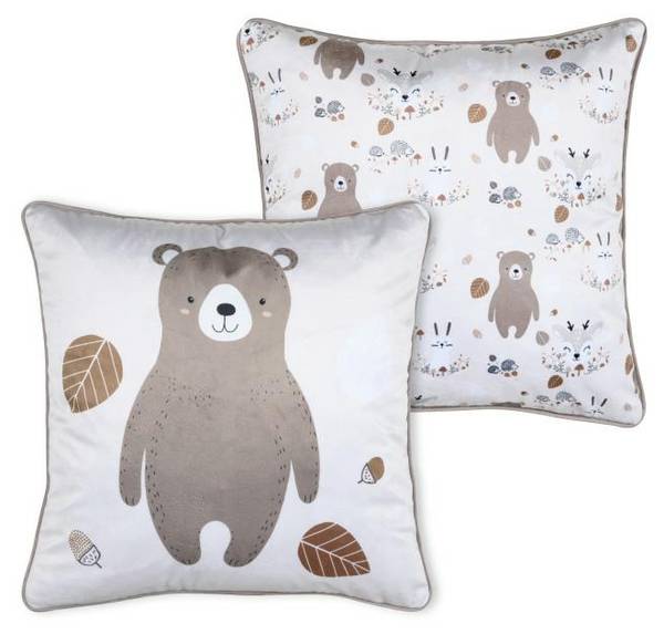 Kissen GABIN Beige - Textil - 40 x 40 x 3 cm