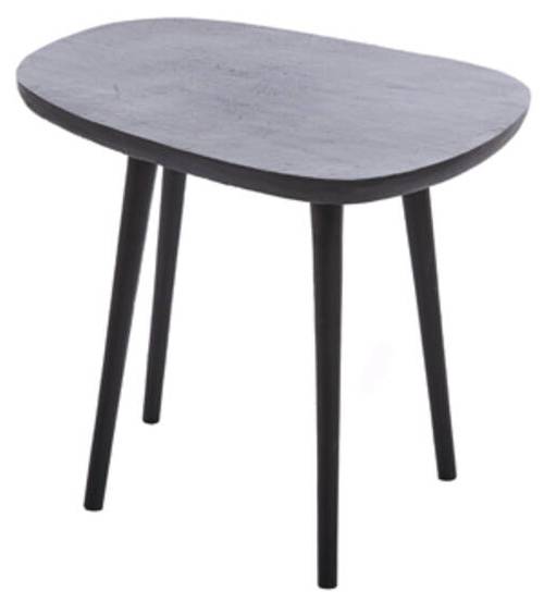 Beistelltisch PUNO Schwarz - Metall - 32 x 37 x 48 cm