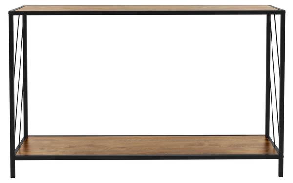 Konsolentisch 490014875 Schwarz - Braun - Samt - 34 x 75 x 120 cm