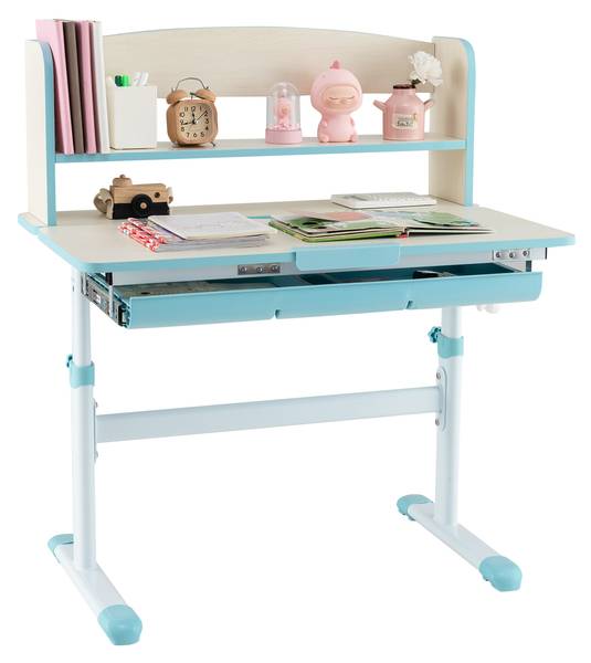 Schreibtisch TK32406 Blau - Holzwerkstoff - 51 x 104 x 81 cm