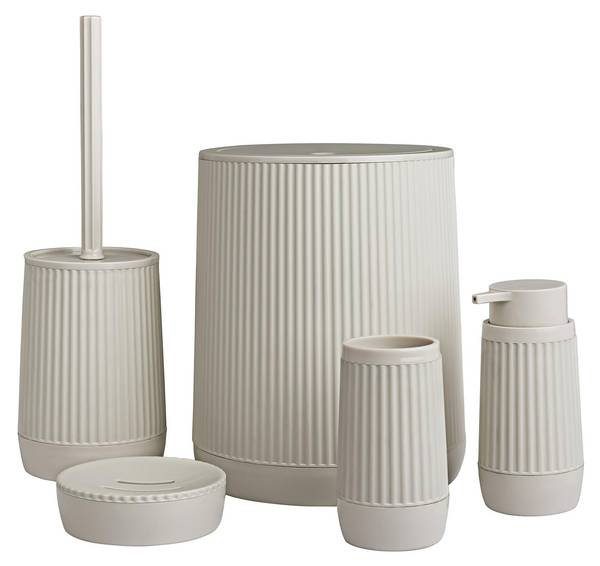 Badezimmerzubehör Nida 5er Set Ecru