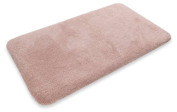Badteppich Porto Azzurro Grau - Hellrosa - Pink - 80 x 150 cm
