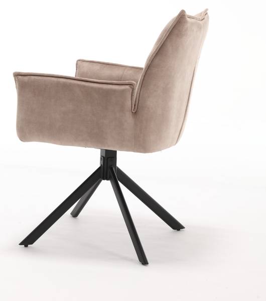 Esszimmerstuhl DANI Beige - Textil - 67 x 64 x 58 cm