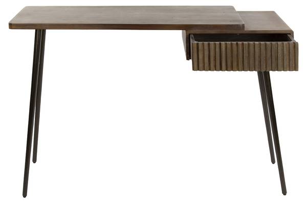 Schminktisch im Flur CARVE Braun - Holzwerkstoff - 120 x 76 x 35 cm