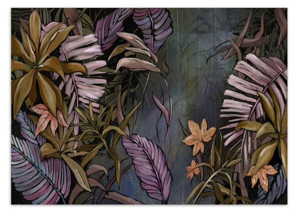 Fototapete Exotische Dschungelblätter 400 x 280 cm