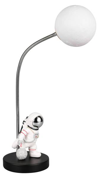 Tischlampe ARM Schwarz - Kunststoff - 15 x 44 x 15 cm
