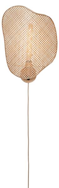 Wandlampe Kinabalu Braun - Bambus - Holzwerkstoff - 40 x 50 x 50 cm