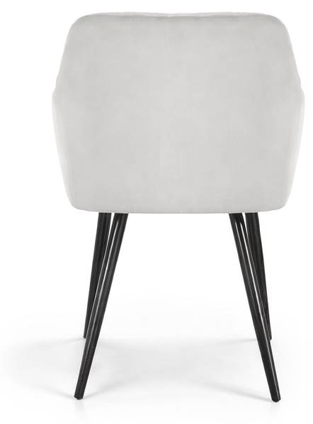 ESSZIMMERSTUHL VELTO 6er-Set Schwarz - Grau